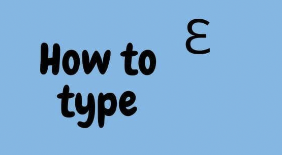 Backwards 3: How to Type "Ɛ" [EASY]