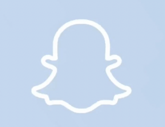 sky blue snapchat logo icon