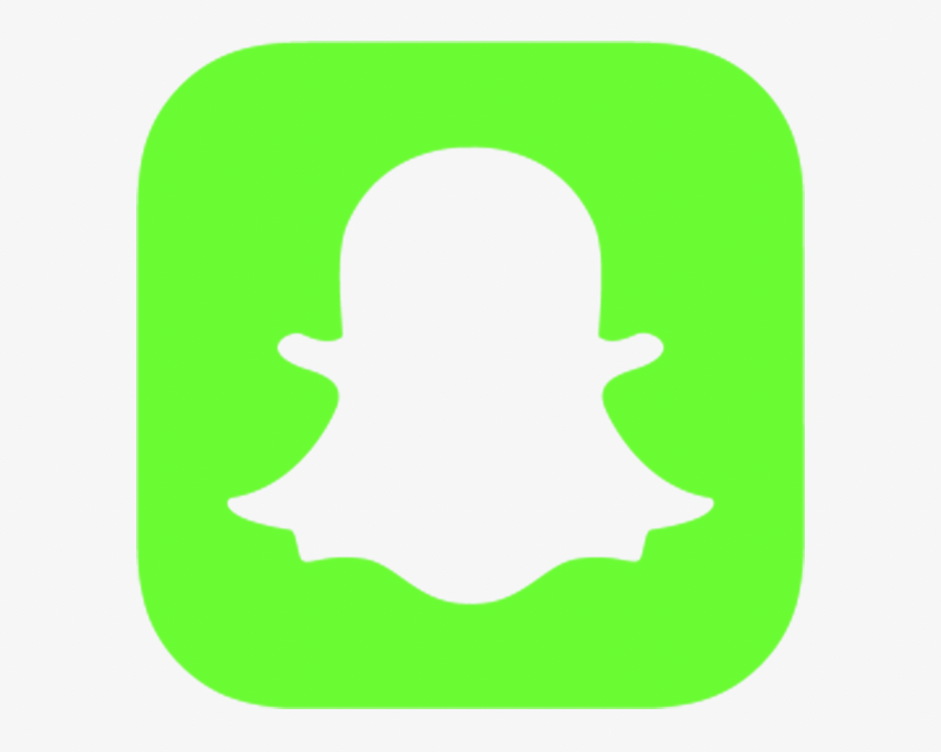 Snapchat logo (green / lime green background)