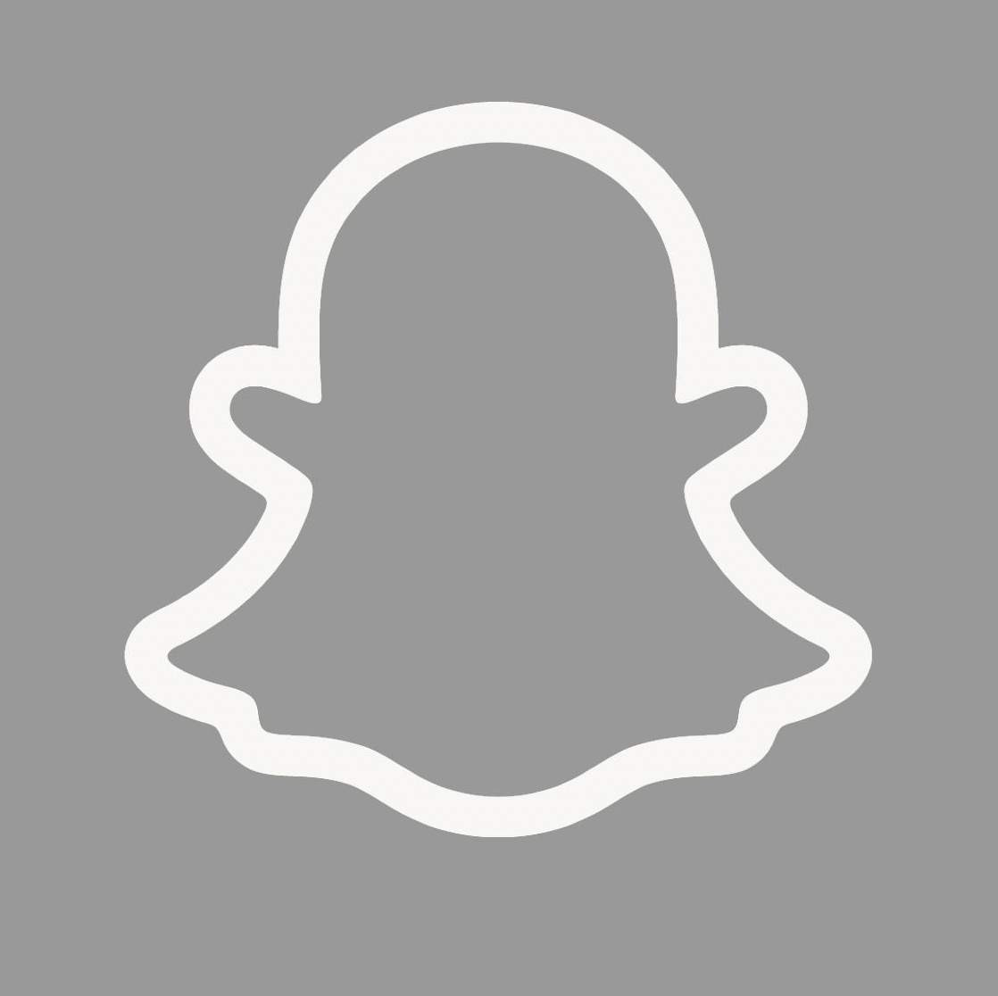 Snapchat logo (gray)